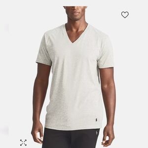 Polo Ralph Lauren men's white shirt sleeve v neck t shirt, like new, Size Small